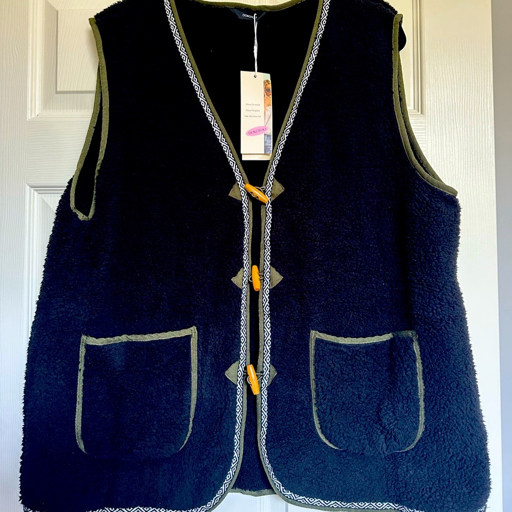 Dokotoo Fleece Open Sherpa Cozy Sleeveless Cardi FINAL SALE ENDS THIS WEEKEND
